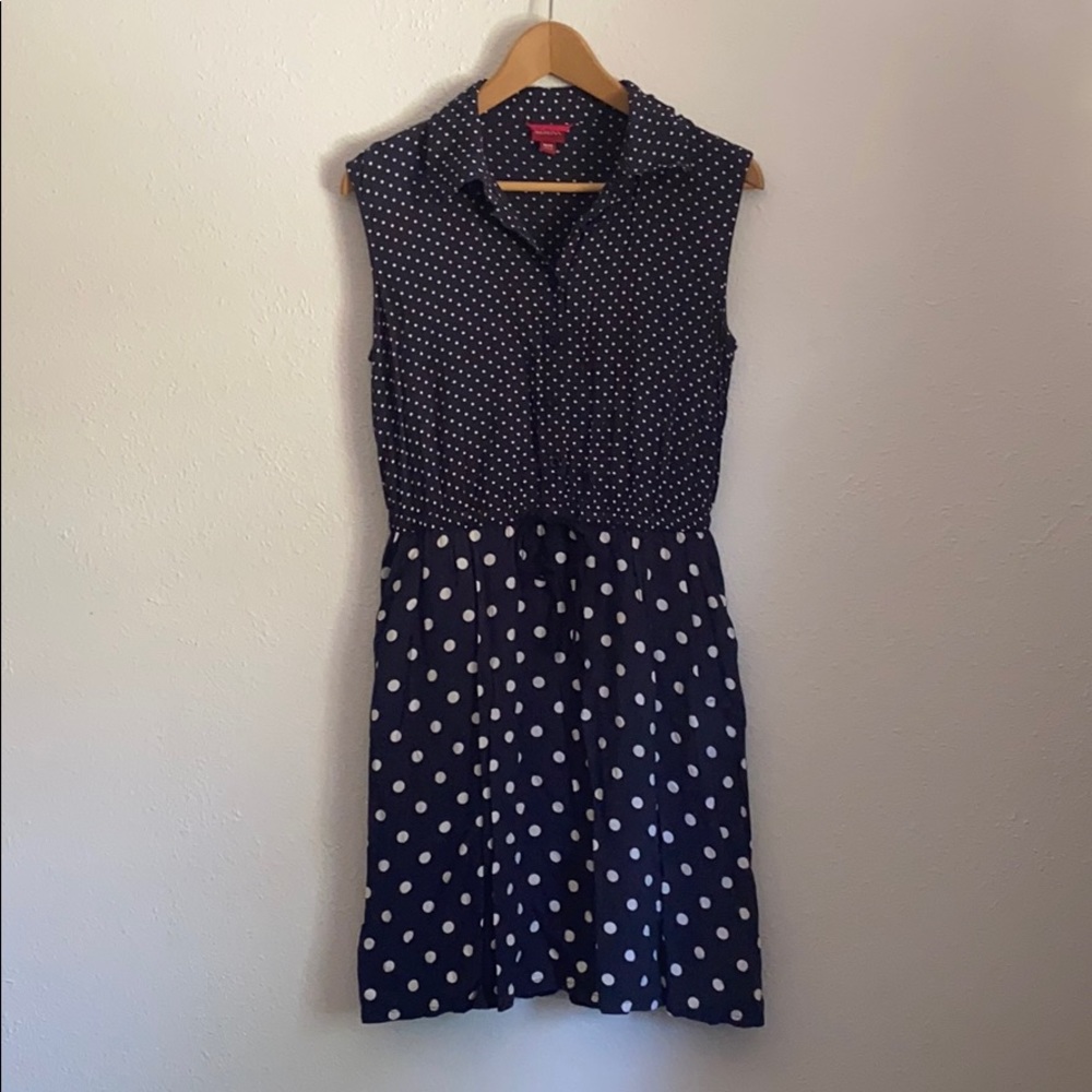 Coastal polka dot dress